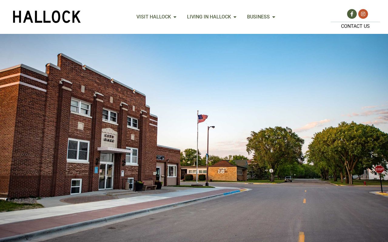 Hallock city page for the Kittson County seat where warrant records are confirmed